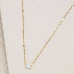 Ettika Gold Plated Opal Necklace